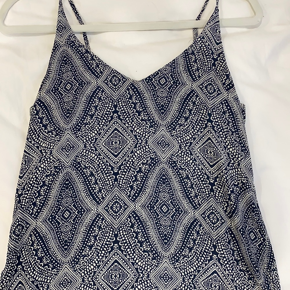 Blue patterned cami
